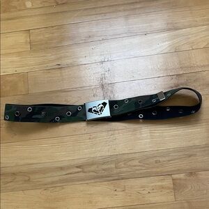 Roxy Camouflage Belt with Silver Buckle